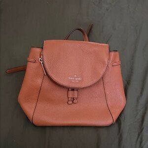 Kate Spade Brown Leather Backpack purse